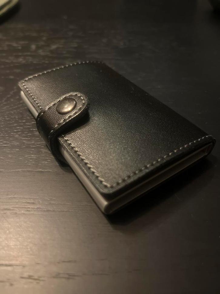 Sint tip! Nieuw, miniwallet, pasjes houder, Sieraden, Tassen en Uiterlijk, Portemonnees, Nieuw, Overige merken, Zwart, Leer, Ophalen of Verzenden