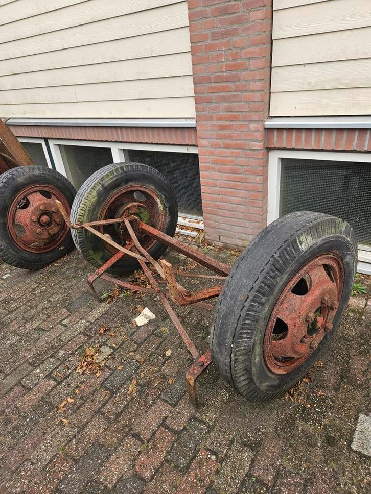 Woonwagen onderstel wielen draaikrans pipowagen schaftkeet, Auto-onderdelen, Ophanging en Onderstel, Ophalen