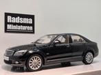 Mercedes-Benz C-Klasse W204 sedan - Zwart - 1:18 AUTOart, Hobby en Vrije tijd, Modelauto's | 1:18, Auto, Autoart, Ophalen of Verzenden