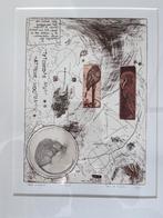 Ets gesigneerd door Toni de Klerk:  Rattus norvegicus, Antiek en Kunst, Ophalen of Verzenden