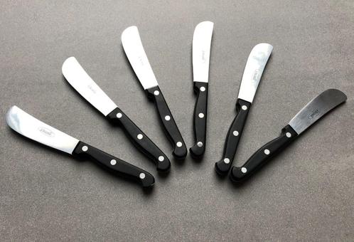 6-delige Set VOCCELLI Botermessen 20 cm zwart RVS, Huis en Inrichting, Keuken | Bestek, Gebruikt, Bestekset, Rvs of Chroom, Vaatwasserbestendig