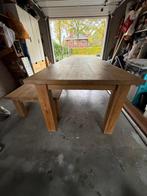 Massief Eikenhouten Tafel groot en klein, Ophalen, Gebruikt, Modern, landelijk, Eikenhout