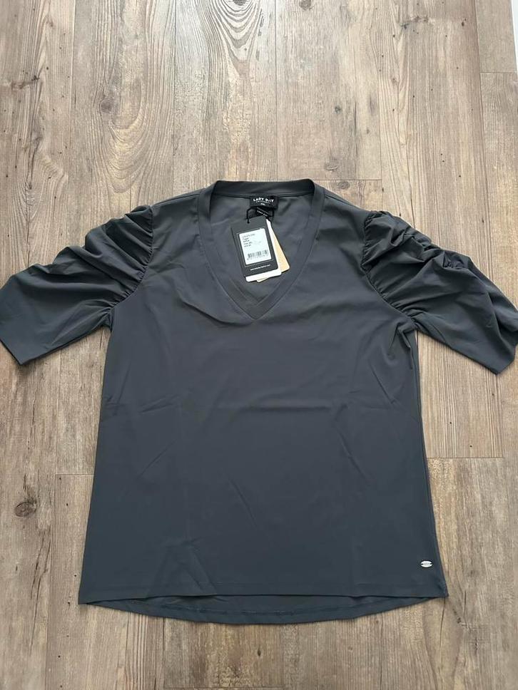 Lady Day antraciet grijs stretch shirt maat XXL, Kleding | Dames, T-shirts, Nieuw, Maat 46/48 (XL) of groter, Grijs, Korte mouw
