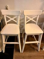 IKEA houten kinderstoel junior 2 stuks, Huis en Inrichting, Barkrukken, Ophalen, Gebruikt, 60 tot 90 cm, 1 kruk
