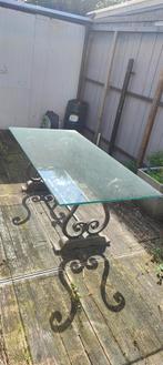 Glazen eettafel, Ophalen, Gebruikt, 50 tot 100 cm, Glas