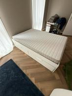 Ikea Bed with 4 storage boxes, Huis en Inrichting, Ophalen, Gebruikt, Wit, 140 cm