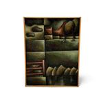 Bauke Weistra (1932-2013) - boerderij, 1984, Antiek en Kunst, Ophalen of Verzenden