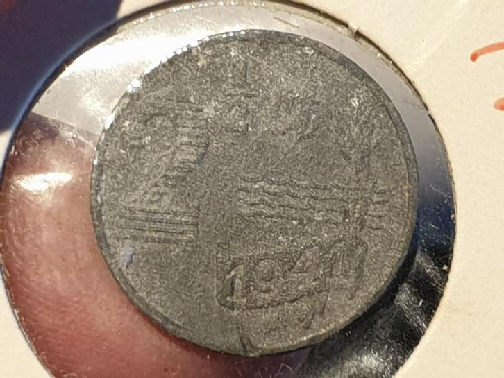 2.5 cent 1941 zink nr.1 (05), Postzegels en Munten, Munten | Nederland, Koningin Wilhelmina, Ophalen of Verzenden