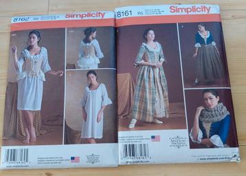 Patronen van Simplicity 8161 en 8162 beschikbaar voor biedingen