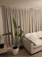 Gordijnen, Huis en Inrichting, Stoffering | Gordijnen en Lamellen, Ophalen, Beige, 200 cm of meer, Zo goed als nieuw