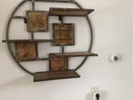 Wandrek hout/staal, Huis en Inrichting, Woonaccessoires | Wandplanken en Boekenplanken, Ophalen, Zo goed als nieuw