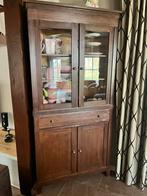 Koloniale hoekast, Huis en Inrichting, Kasten | Vitrinekasten, Ophalen, Eikenhout, Zo goed als nieuw, 150 tot 200 cm