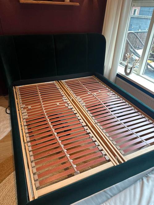 Ikea Tufjord bed 160x200 inc elektrische lattenbodems, Huis en Inrichting, Slaapkamer | Bedden, Zo goed als nieuw, Tweepersoons