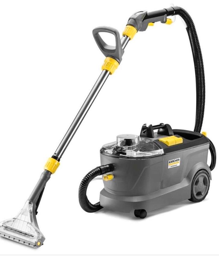 Kärcher Puzzi 10/1 tapijtreiniger te huur, Witgoed en Apparatuur, Stofzuigers, Gebruikt, Waterstofzuiger, Reservoir, Ophalen of Verzenden