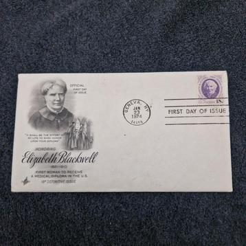 USA , Elizabeth Blackwell First Day Cover 1974 USA beschikbaar voor biedingen