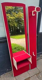 Vintage fifties/ sixties kapstok en spiegel ., Gebruikt, Minder dan 100 cm, Hout, Ophalen
