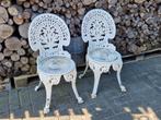 Set 2 brocante Franse tuinstoelen, Ophalen