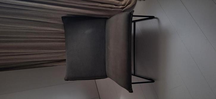 Love fauteuil  linnen stof donker grijs, Huis en Inrichting, Woonaccessoires | Prullenbakken, Zo goed als nieuw, 40 liter of meer