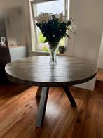 Giani Okolo Ronde 120 eettafel mangohout, Huis en Inrichting, Ophalen, 100 tot 150 cm, Rond, Zo goed als nieuw