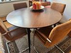 Ronde Tafel, Huis en Inrichting, Ophalen, Zo goed als nieuw, 4 tot 6 stoelen