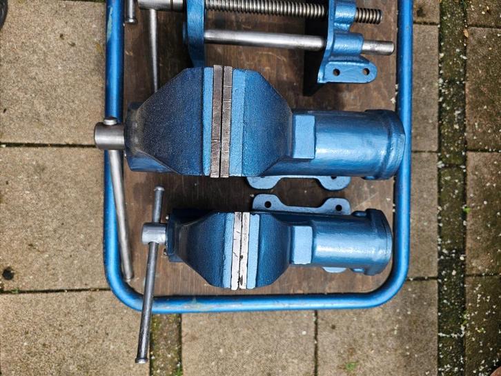 SZ Spantechniek Zeulenroda Professionele Vintage Bankschroef, Antiek en Kunst, Antiek | Gereedschap en Instrumenten, Ophalen of Verzenden