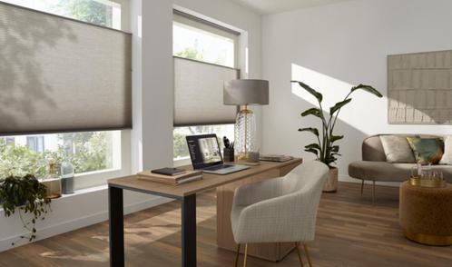 unway Duette Shades Plisse | Taupe - breedte: 201 en 78 cm, Huis en Inrichting, Stoffering | Gordijnen en Lamellen, Zo goed als nieuw