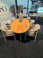 Allora dining set 4 Seasons outdoor met prado tafek teak, Verzenden, Zo goed als nieuw