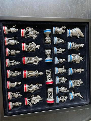 Mayfair 1993 Asterix en Obelix schaakbord met tinnen figuren beschikbaar voor biedingen