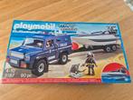 Playmobil politiewagen met speedboot+ motor 5187, Kinderen en Baby's, Speelgoed | Playmobil, Ophalen of Verzenden, Gebruikt