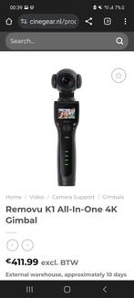 Removu K1 All-In-One 4K Gimbal, Audio, Tv en Foto, Nieuw, Overige merken, Overige soorten, Ophalen of Verzenden