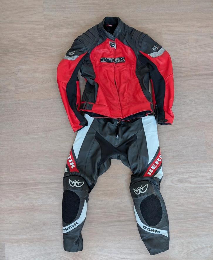 Berik tweedelig motorpak 52, Motoren, Kleding | Motorkleding, Combipak, Tweedehands, Ophalen of Verzenden
