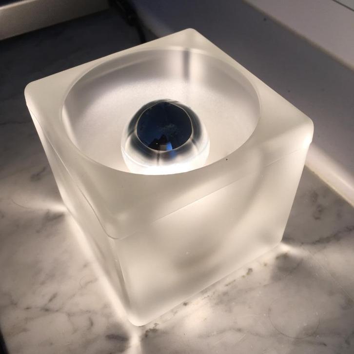 Peill & Putzler lampjes ice cube 2 stuks!, Huis en Inrichting, Lampen | Tafellampen, Zo goed als nieuw, Minder dan 50 cm, Glas