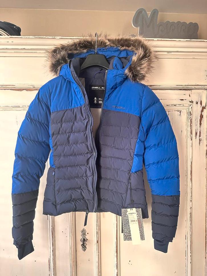 O'Neill Winterjas met Bontkraag - Maat S, Kleding | Dames, Jassen | Winter, Nieuw, Maat 36 (S), Blauw, Verzenden