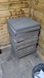 12 st Terrastegels 50x50 cm, Tuin en Terras, Tegels en Klinkers, Ophalen, Gebruikt, Minder dan 5 m², Beton