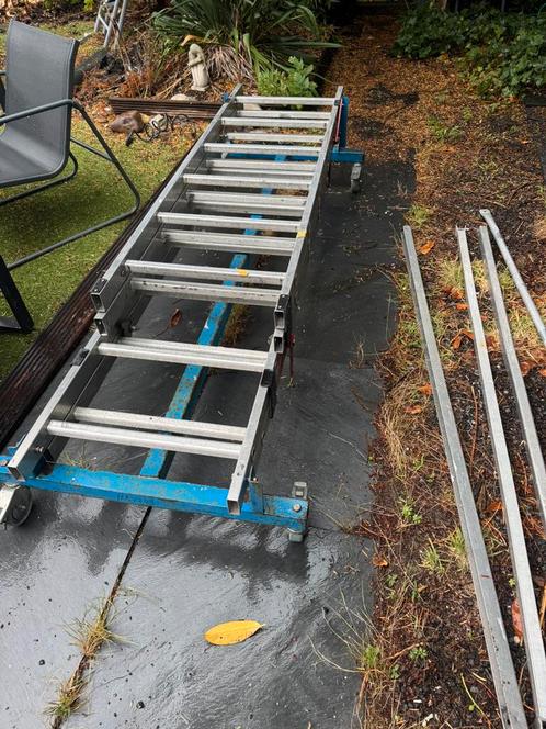 vouw Rolsteiger 1 tot 4 meter werkhoogte, Doe-het-zelf en Verbouw, Steigers, Gebruikt, Rolsteiger of Kamersteiger, 2 tot 5 meter