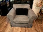 IKEA EKTORP fauteuil met grijze hoes, Huis en Inrichting, Fauteuils, Gebruikt, Minder dan 75 cm, Ophalen of Verzenden, 100 tot 125 cm