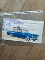 Beaulieu en Chambord 1958 Brochure, Ford, Ford - simca, Ophalen of Verzenden, Zo goed als nieuw