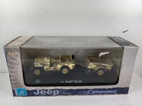 cararama 1/43 jeep cj-2a, Hobby en Vrije tijd, Modelauto's | 1:43, Zo goed als nieuw, Auto, Overige merken, Ophalen of Verzenden