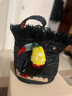 Uzurii Zwarte handtas met tucan, Ophalen of Verzenden, Nieuw, Zwart, Handtas
