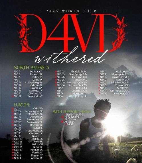 2x tickets | D4vd | Melkweg | 9 oktober | Amsterdam, Tickets en Kaartjes, Concerten | Pop, Twee personen, Oktober