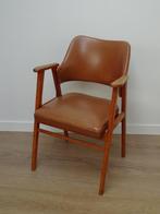 Vintage Eetkamerstoel, 60/70 stoel, Ophalen, Gebruikt, Bruin, Eén