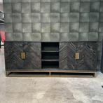 Richmond Interiors Blackbone Dressoir, Ophalen, Met deur(en), Chique, glam, Nieuw