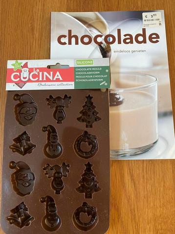 Boekje chocolade met chocolade vorm 