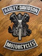 HD logo back patches skull biker &  logo rockers., Ophalen, Overige typen, Heren, Harley Davidson. Origineel.