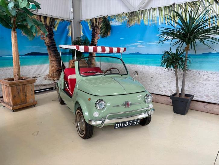 Fiat 500L Jolly strandauto 1971 gerestaureerd uniek, Auto's, Fiat, Particulier, Benzine, Hatchback, Handgeschakeld, Geïmporteerd