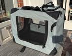 Opvouwbare reisbench 45 hoog, 60 breed, 38 diep, Dieren en Toebehoren, Hondenbenches, Ophalen, Gebruikt