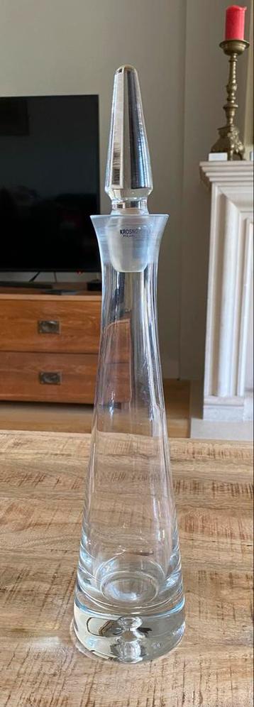 Elegante glazen karaf van Krosno beschikbaar voor biedingen