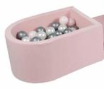 Ballenbak en speelkussen set met 100 gekleurde ballen | Roze, Ophalen of Verzenden, Nieuw, Overige typen