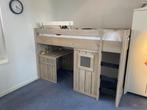 Super Halfhoogslaper 90x200: incl bureau, Ophalen, Zo goed als nieuw, Halfhoogslaper