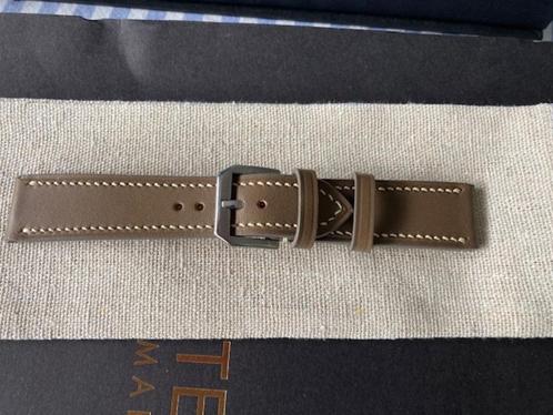 Leren horlogebandje handgemaakt - Nieuw, Sieraden, Tassen en Uiterlijk, Horloges | Dames, Nieuw, Polshorloge, Overige merken, Staal